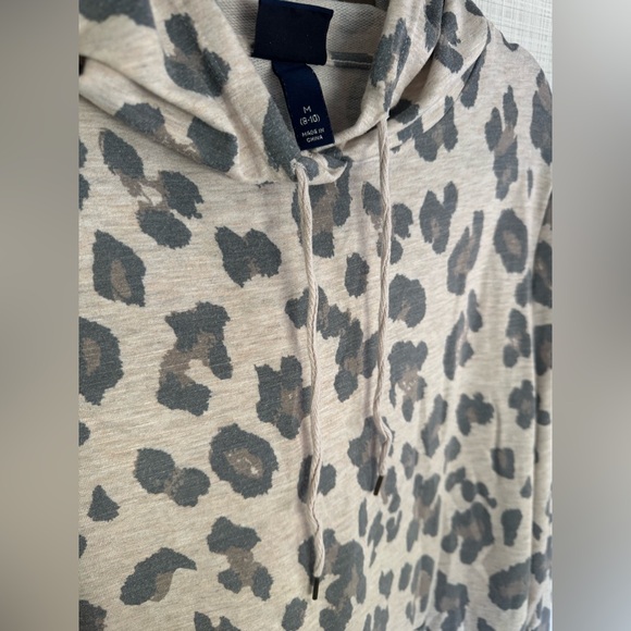 Scoop | Women’s Leopard Print French Terry Hoodie | Size M - Picture 6 of 12